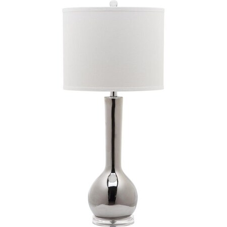 Safavieh Mae Long Neck Ceramic Table Lamp- Silver - 28 x 15.5 x 15.5 in. LITS4091M